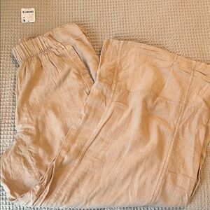Free People Wide Leg Linen Pants NWT